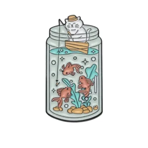 Fishing Cat Enamel Pin