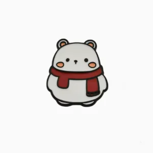 Cozy Polar Bear Enamel Pin