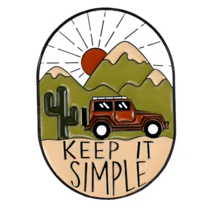 Keep It Simple Enamel Pin