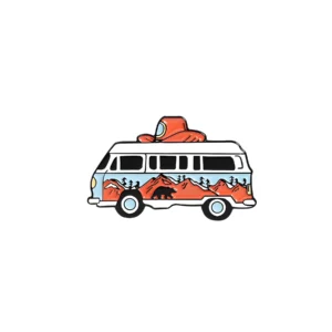 Adventure Van Enamel Pin