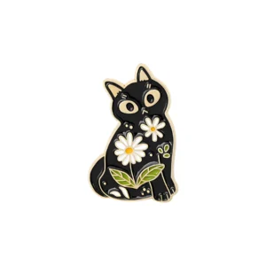 Black Cat Enamel Pin