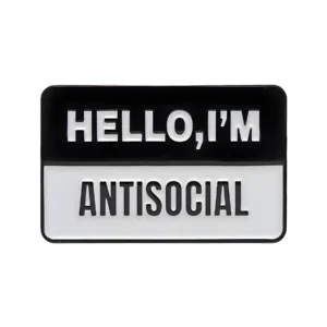 Antisocial Enamel Pin