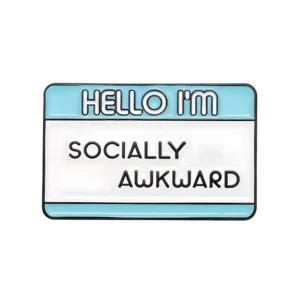 Socially Awkward Enamel Pin