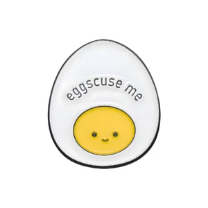 Eggscuse Me Enamel Pin